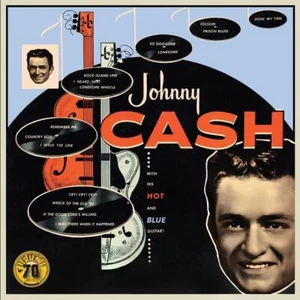 JOHNNY CASH - WITH HIS HOT AND BLUE GUITAR VINYL LP REISSUE (NEW) - Picture 1 of 1