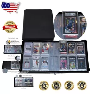 Compact Waterproof 6-Pocket Graded Card Binder for Trading Card Collections - Picture 1 of 11