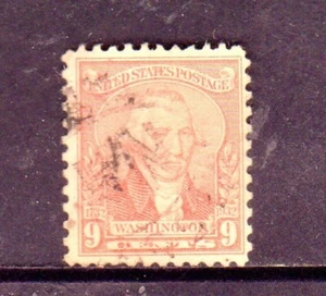 #714 9 CENTAVOS WASHINGTON ELEGANTE CANCELACIÓN USADO b - Imagen 1 de 2