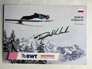 Autógrafo DAWID KUBACKI-Ski Jumping POLONIA-Olimpiadas de Bronce 2022-firmado-AK - Imagen 1 de 2