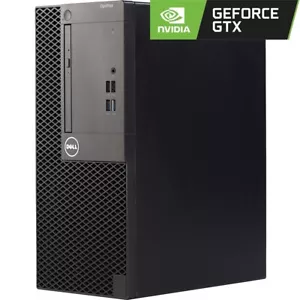 Dell Gaming PC Tower Intel Core i5 16GB RAM 1TB HD 240GB SSD Windows 10 Wi-Fi - Picture 1 of 6