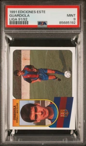 1991 Ediciones Este Liga 91/92 Pep Guardiola PSA 9 *ROOKIE* - Zdjęcie 1 z 2