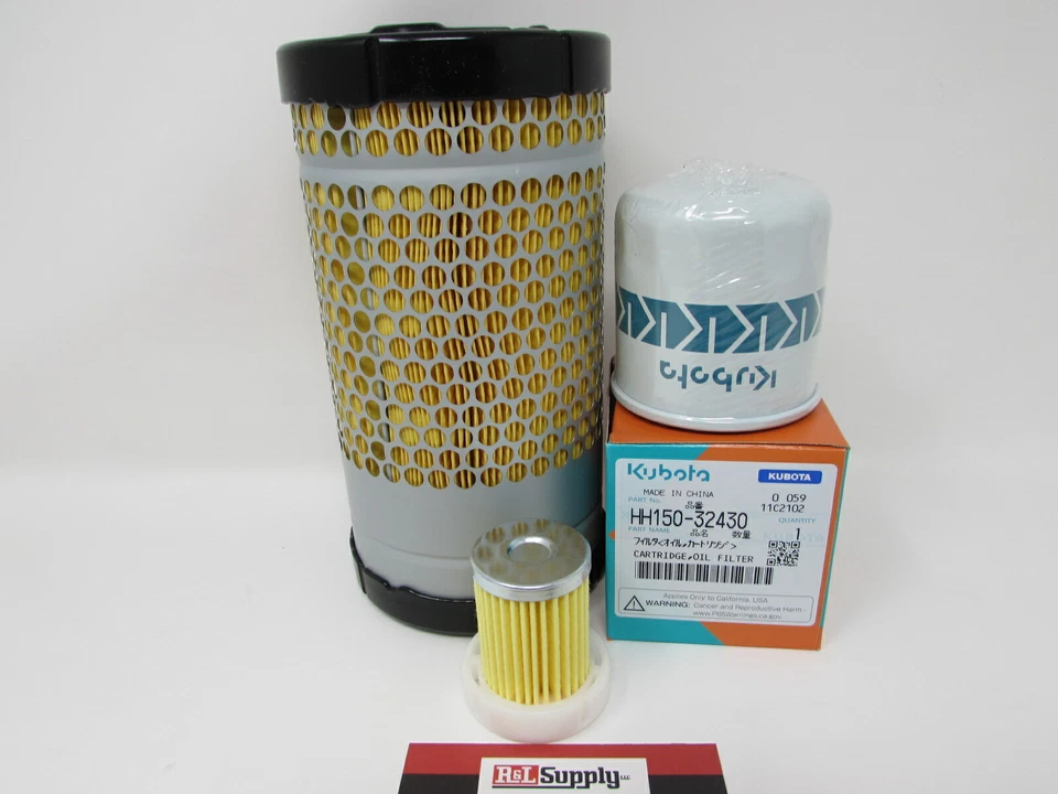 GENUINE KUBOTA ENGINE OIL FUEL & AIR FILTER KIT RTVX900  RTV900X - Image 1 of 1