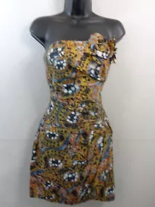 Catherine Malandrino Dress Women's 10 Multicolor Srapless - Picture 1 of 12