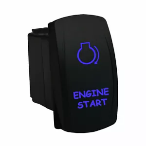 Interruptor basculante arranque motor 6M53BM 12V LED azul MOMENTARIO marino impermeable DPDT - Imagen 1 de 1