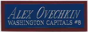 ALEX OVECHKIN CAPITALS NAMENSSCHILD FÜR HANDSIGNIERTES signed Puck Display WÜRFEL ETUI - Bild 1 von 4