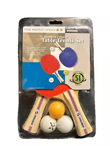 Sportcraft Set Ping Pong Standard 2 Giocatori Serie Bronzo Paddle NUOVO SIGILLATO - Foto 1 di 1