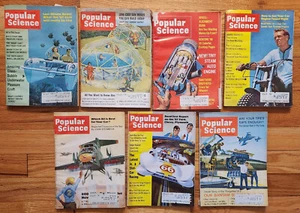 Popular Science Magazine Lot of 7 from 1966 - Picture 1 of 2