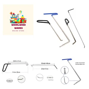 Car Dent Repair Rods Kit Stainless Steel Tools for Car Auto Body Dents Hail D... - Picture 1 of 7