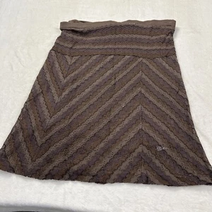 Missoni Multicolor Brown Lace Skirt Made in Italy Biangular Stripe Knit - Picture 1 of 9