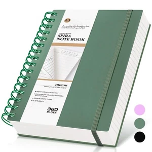 Spiral Notebook Journal,360 Pages College Ruled Notebook, Lined Thick Journal... - Picture 1 of 7