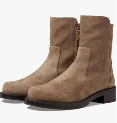 $595 Stuart Weitzman Women's Designer 5050 Bold Zip Bootie Suede - Image 1 of 4