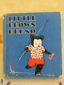 LITTLE BROWN BRUNO by Alice Radford, 1938, Blue Pictorial Boards, very good cond - Imagen 1 de 6