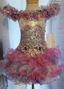 New Handmade,High Glitz,National Level,Cupcake Children's Pageant Dress (6x) - Picture 1 of 16