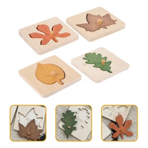 4pcs Montessori Puzzle Toddlers Toy Early Educational Toy Wooden Puzzle Toy - Bild 1 von 10