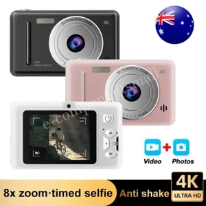 Digital Camera 50MP 32GB Compact Camera 8X Retro Anti-Shake Digital Cam Gift AU - Picture 1 of 34