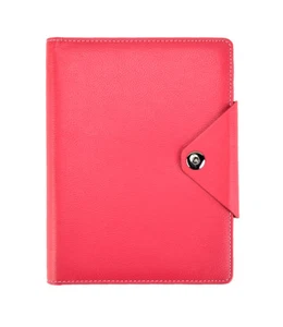A5 Executive Personal Organiser Ruled Notebook Padded Cover Pink ST-9620 - Picture 1 of 7