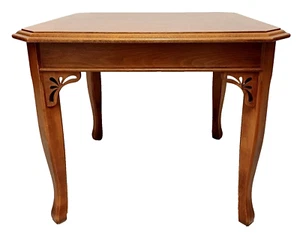 Beistell- o. Couchtisch SELVA Kirsche/Wurzelholz Intarsien B/L/H: 62x62x51 cm - Bild 1 von 9