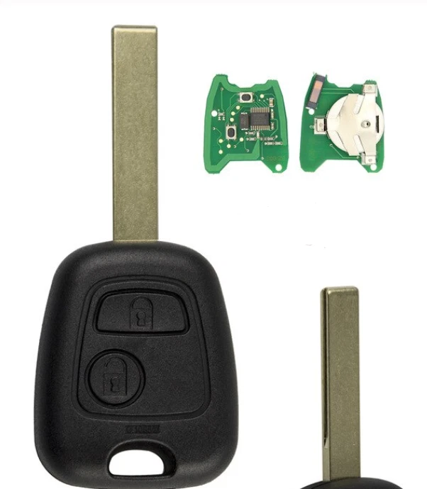 Clé Vierge Peugeot 307 Phase 1 2001-2005 Electronique Id46 Avec Rainure HU83