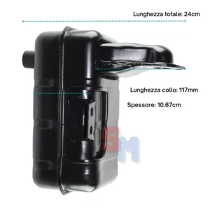 MARMITTA SILENZIATORE PER FILTRO ARIA A SECCO VULCAN ZANETTI L48 LA170 L70 LA178 - Imagen 1 de 3