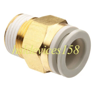 1PCS SMC KQ2H04-01AS Brass Push-to-Connect Tube Fitting with Sealant - Image 1 of 2