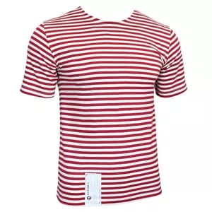 Genuine Russian OMON / MVD Telnyashka - 100% Cotton Striped Military T-Shirt New - Picture 1 of 7