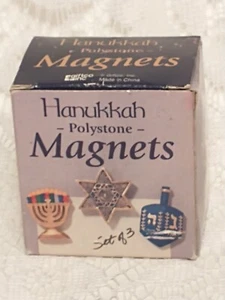 Chanukka Polystein Magnete Haus und Urlaub Dekor 3er Set tblrm1 - Bild 1 von 12