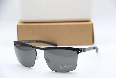 NUEVO MYKITA NO. 1 GAFAS DE SOL SUN TIAGO COL 062 NEGRAS PLATEADAS AUTÉNTICAS 60-15 Foto 1 de 4
