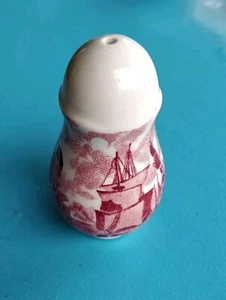1 X PALISSY England THAMES RIVER SCENES in rot - Peffer Streuer, Menage - Bild 1 von 10