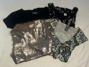 VTG EVENING TOPS /OLD NAVY, SUGAR + LIPS, BRIGG, Sz XS - Picture 1 of 23