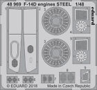 (EDP48969) - Eduard Photoetch 1:48 - F-14D Engines Steel (Tamiya)