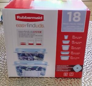 Rubbermaid 18 pc Food Containers Lid Snap together Special Edition Made in USA