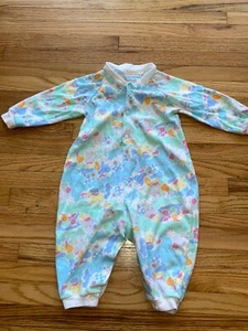VTG 90's Fisher Price Kidswear Snap Colorful Jumpsuit Size 12 Months - Picture 1 of 4