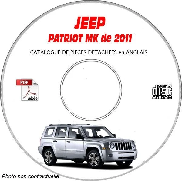 PATRIOT 11 - Catalogue Pieces CDROM JEEP Anglais Expédition - --, Support - CD- - Photo 1/1