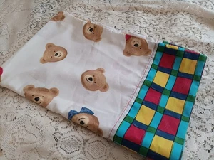 Vintage WESTPOINT STEVENS USA teddy bear print Pillowcase - Picture 1 of 5