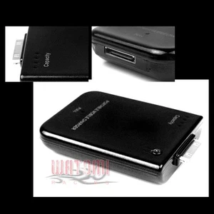 2800MAH PORTABLE EXTERNAL BLACK BATTERY MOBILE CHARGER IPHONE 4S 4 3GS 3G IPOD - Zdjęcie 1 z 1