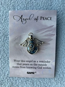 Ganz Pin Friedensengel inspirierende Erinnerung "Frieden kommt von Gott im Inneren" / NEU - Bild 1 von 2