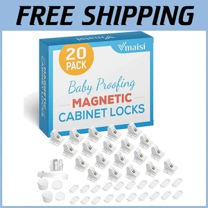 Serrature magnetiche per armadietto a prova di bambino - confezione da 20 - Foto 1 di 11