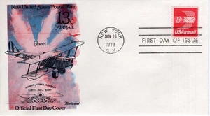 NEW U.S. POSTAL RATE - 13 CENT AIR MAIL SHEET - 1973 - FW144 - Picture 1 of 1