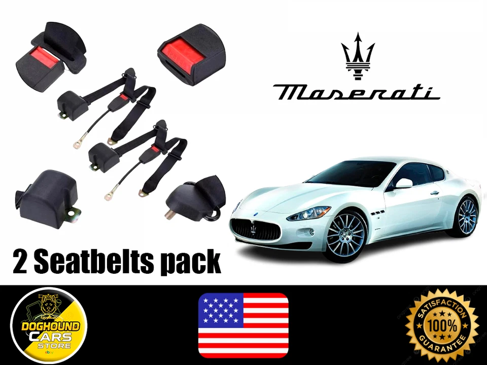 For All Maserati 2 Car Seat Belts Front Seats High Quality Easy to Install - Image 1 of 4