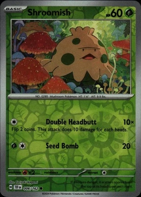 Shroomish Reverse Holo Common SV05: Temporal Forces 006/162 NM - Image 1 of 2