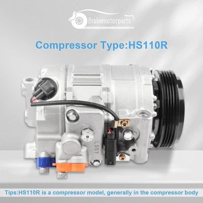 Compresor de aire acondicionado para BMW 2004 2005 545i 645Ci 4,4 L 2006-2009 2010 550i 650i 4,8 Foto 1 de 4