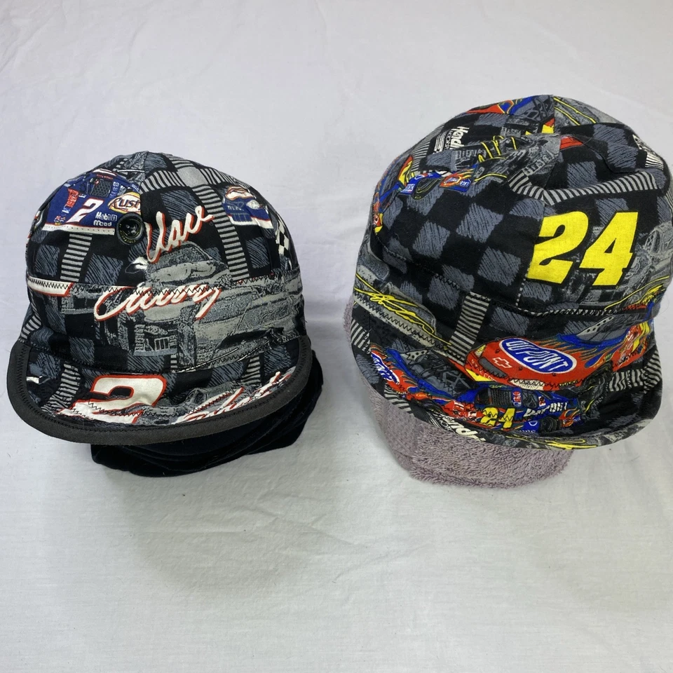 NASCAR Sombreros Ajustados de Soldadura Jeff Gordon #24 Rusty Wallace #2 Lote de 2 A8 Foto 1 de 4