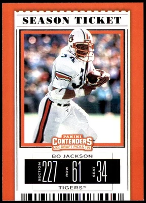 Bo Jackson 2019 Panini Contenders D/P #15 Auburn Tigers NFL READ FREE SHIPPING - Image 1 of 2