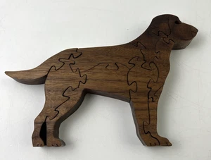 Handcrafted 3-D Wooden Labrador Dog Puzzle in Great Shape! - Picture 1 of 7