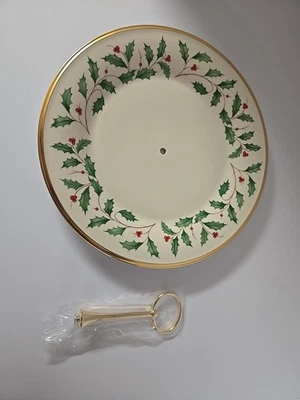 Lenox Holiday Terrace Servidor Único Acebo Borde Dorado Nuevo Nunca Usado Foto 1 de 2