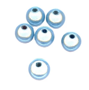 3D Grey Blue Round Acrylic Miracle Beads in various sizes DIY Jewellery Making - Picture 1 of 6