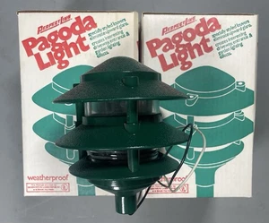 Lot Of 3 Vintage Perfect Line Model 300 3 Tier Pagoda Path Light New in Box - Picture 1 of 3