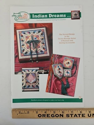 The Cat’s Whiskers INDIAN DREAMS Cross Stitch Boxtop & Accessories Pattern RCS - Image 1 of 4