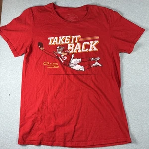 Men’s Medium Patrick Mahomes T Shirt Kansas City Chiefs Red NFL Football - Picture 1 of 3